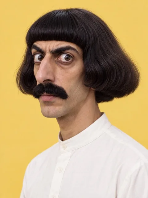 Abu Shalab, retrato de personagem gerado por IA